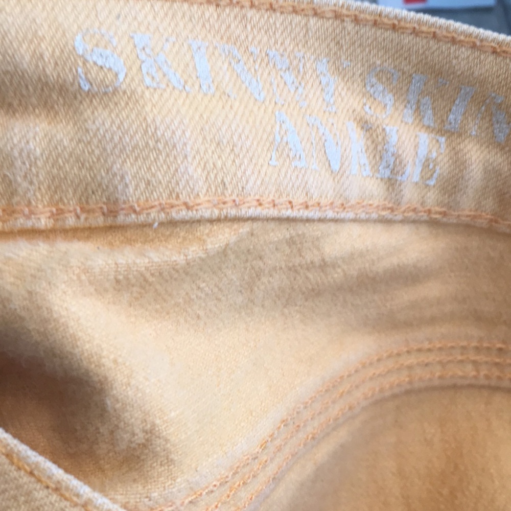 Madewell Skinny Skinny Ankle Yellow Gold Jeans 28 - Picture 10 of 12